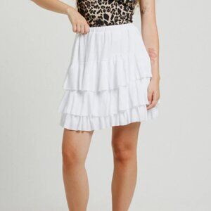 Seestarz NWT White peplum mini skirt